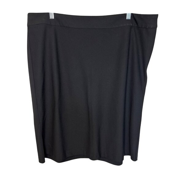 Old Navy Womens Plus Stretch Black Pencil Skirt Low Waist Size 18 - Picture 1 of 5